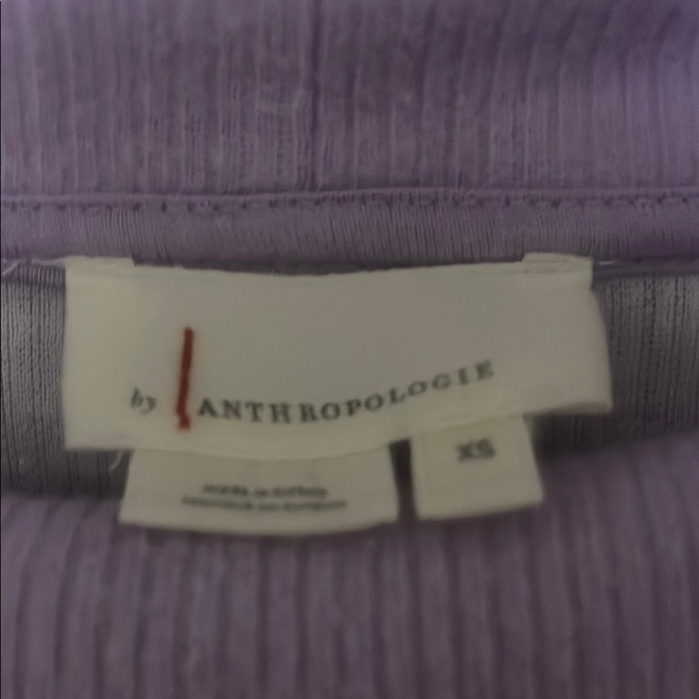 Anthropologie Purple Top